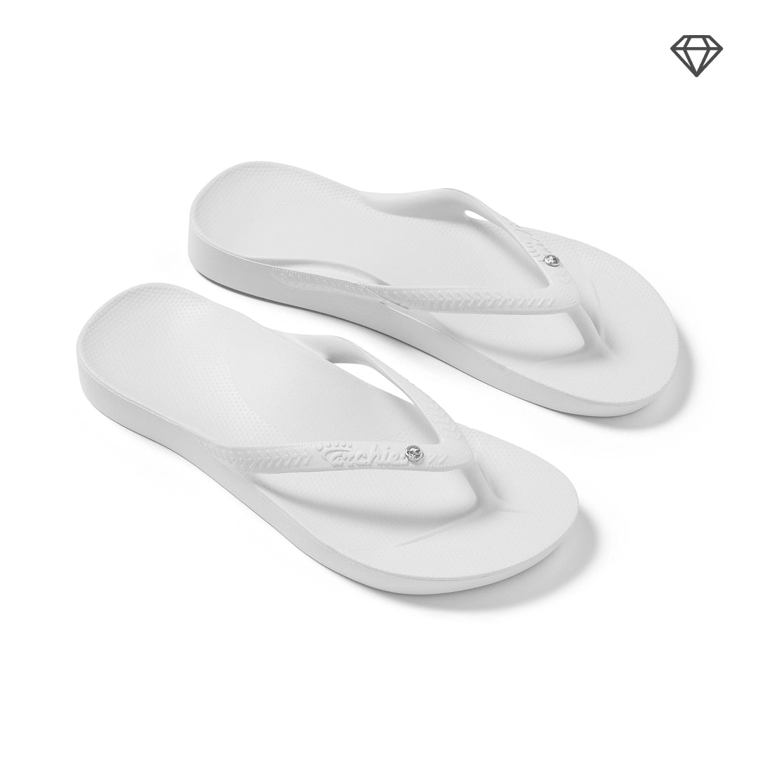 Arch Support Thongs - Classic - Crystal White - Image 6