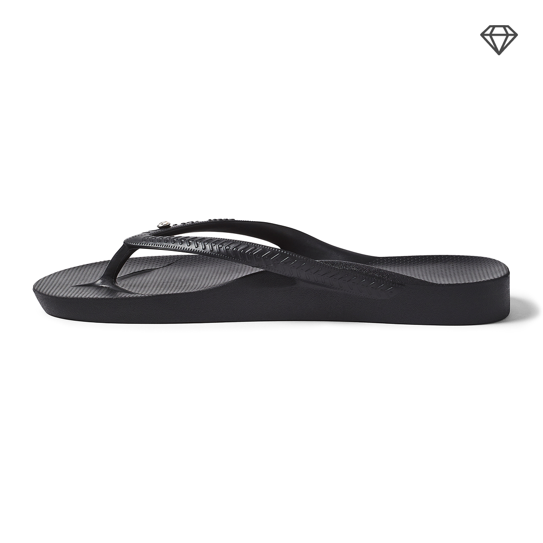 Arch Support Thongs - Classic - Crystal Black - Image 8