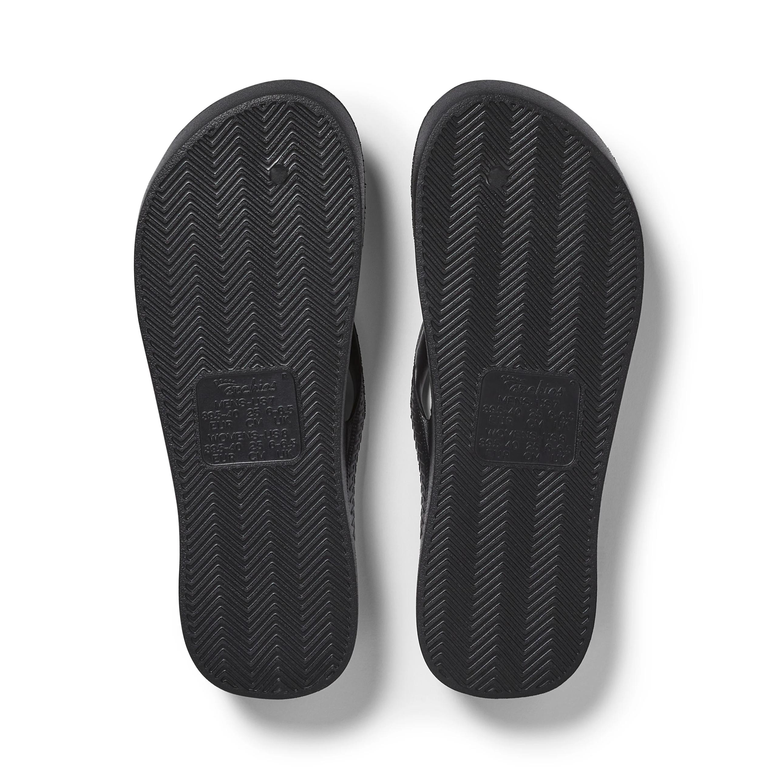 Kids - Arch Support Thongs - Black - Image 11